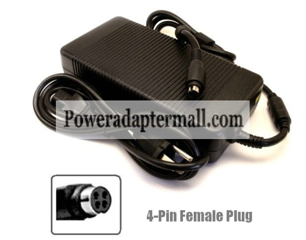 19V 11.57A Clevo D900F D900F2 AC Adapter 4Pin Female Connector
